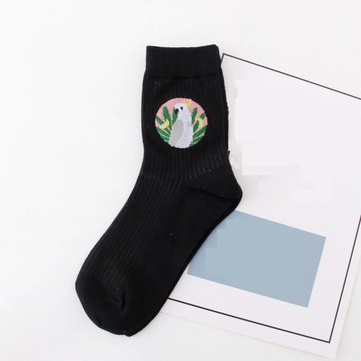 Damensocken mit Papageien