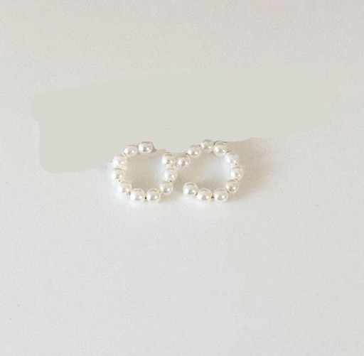 Dameøreringe med perler