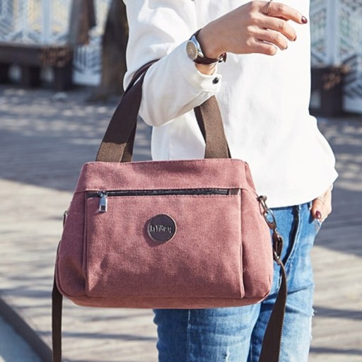 Dames canvas handtas