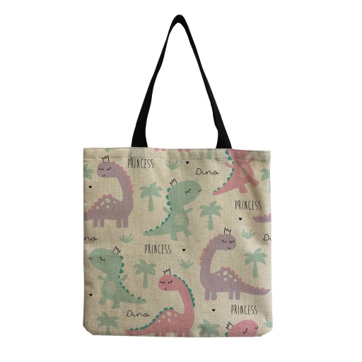 Dames canvas tas dinosaurus
