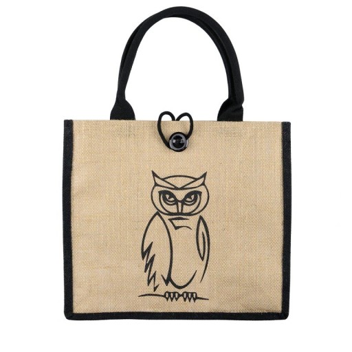 Dames canvas tas met uil