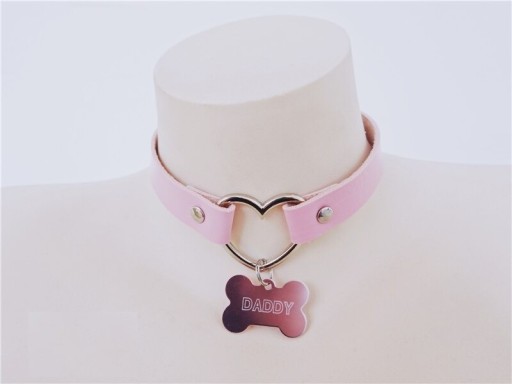 Dames choker ketting met hanger D145