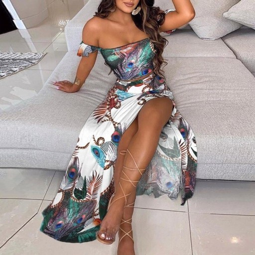 Dames crop top en rok B1053