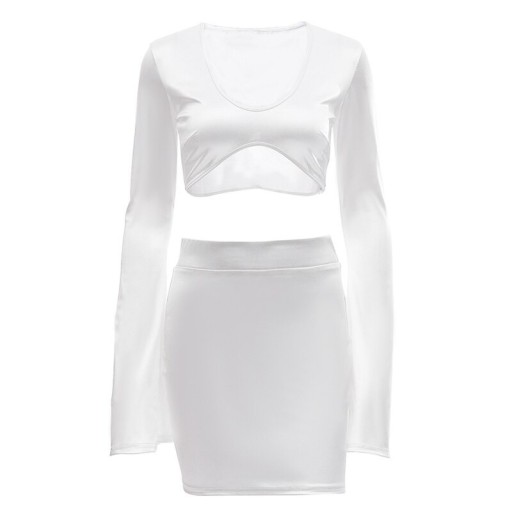 Dames crop top en rok B1208