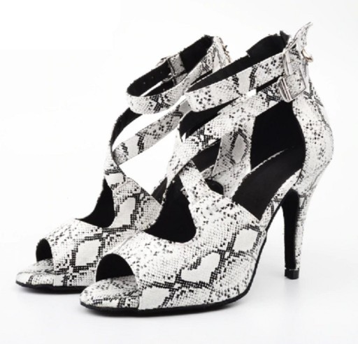 Dames dansschoenen met slangenmotief