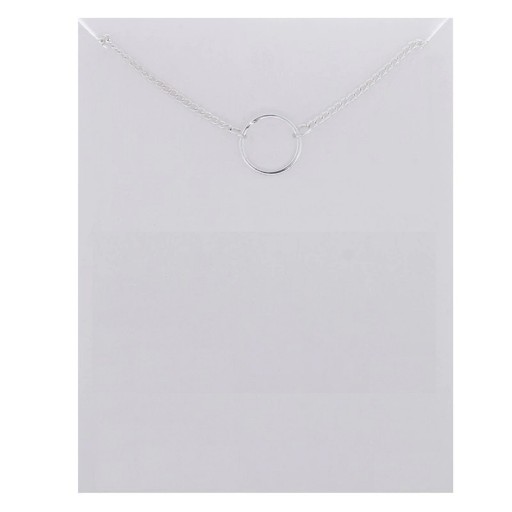 Dames delicate ketting met hanger G763