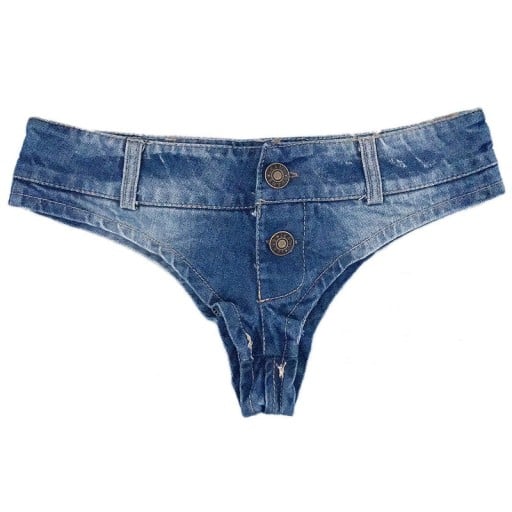 Dames denim mini shorts