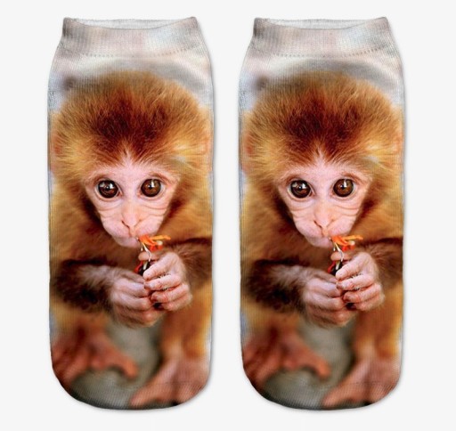 Dames enkelsokken met dieren