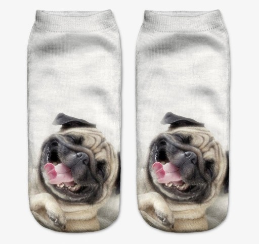 Dames enkelsokken met honden