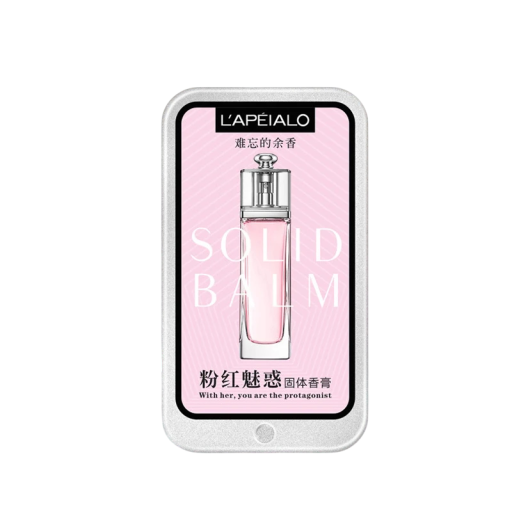 Dames feromon parfum balsem L'Apéialo Pink Charm 10 g Langdurige lichte geur Harde parfum in metalen verpakking Voor onderweg en in de handtas