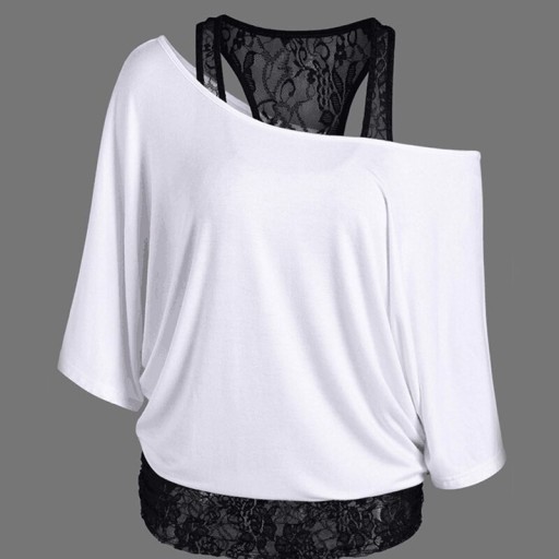 Dames gelaagde top met kant