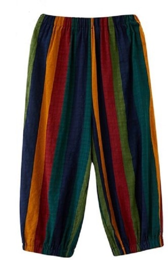 Dames gestreepte broek B1093