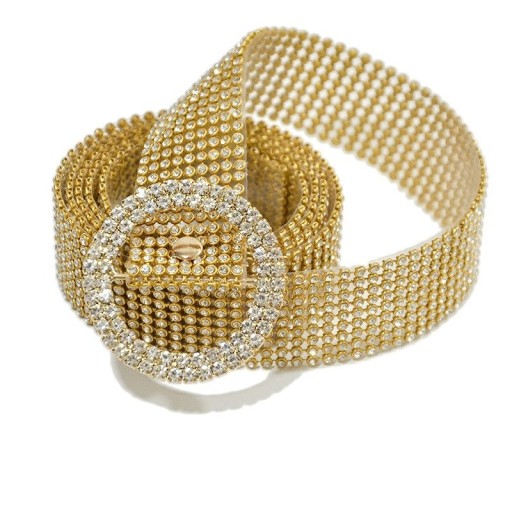 Dames glitter riem L147