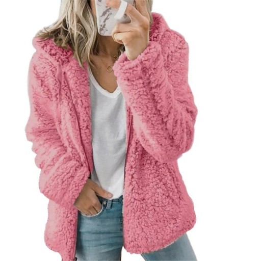 Dames harige sweatshirt P1484