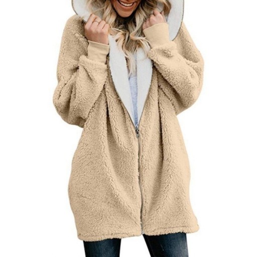 Dames harige sweatshirt P1621