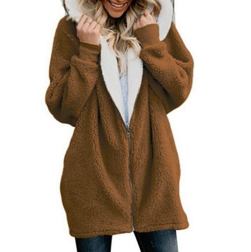 Dames harige sweatshirt P1621