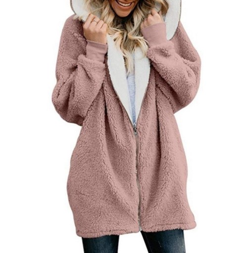 Dames harige sweatshirt P1621