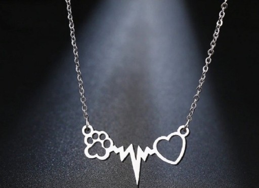 Dames hart- en pootafdrukketting