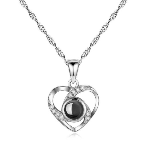 Dames hart ketting G660