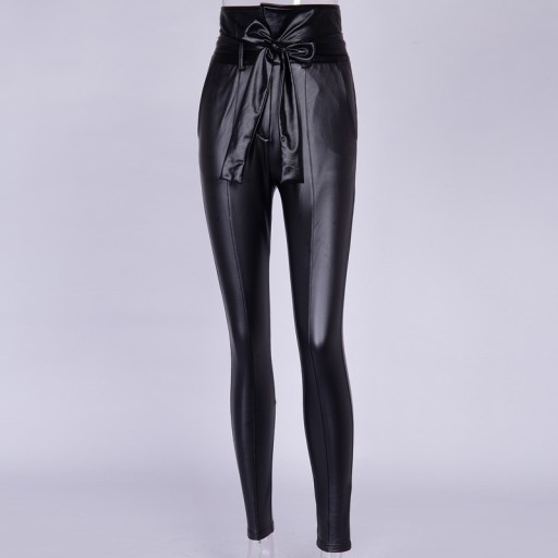 Dames imitatie leren broek A77