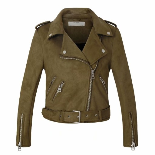 Dames imitatieleren jas P1784
