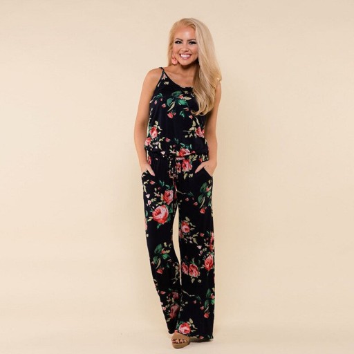 Dames jumpsuit met bloemenprint