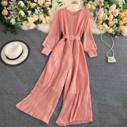 Dames jumpsuit met lange mouwen A2548