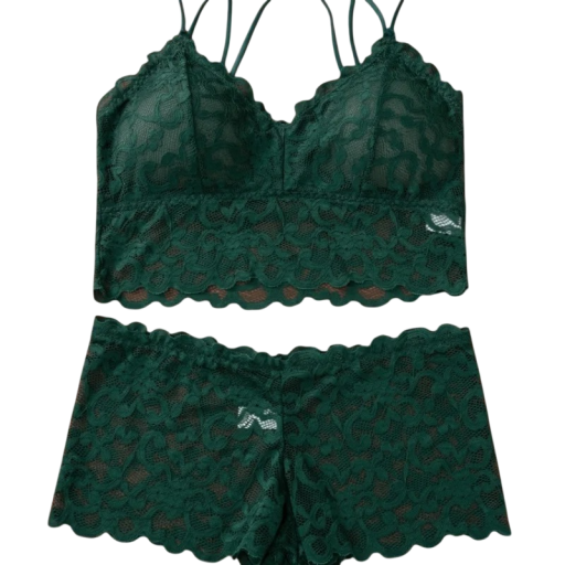 Dames kanten set van lingerie bh en slip elastan polyamide voor dagelijks gebruik