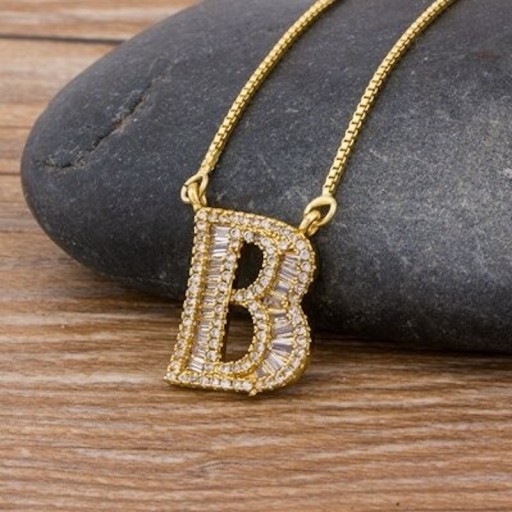 Dames ketting letter D90