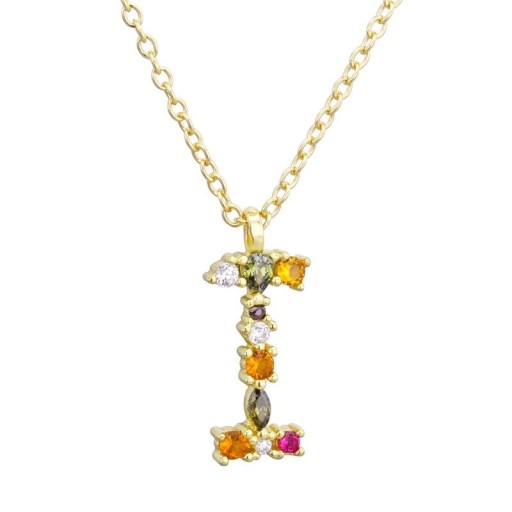 Dames ketting met alfabetletter D698