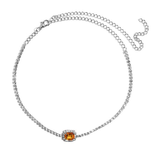 Dames ketting met kristal G710