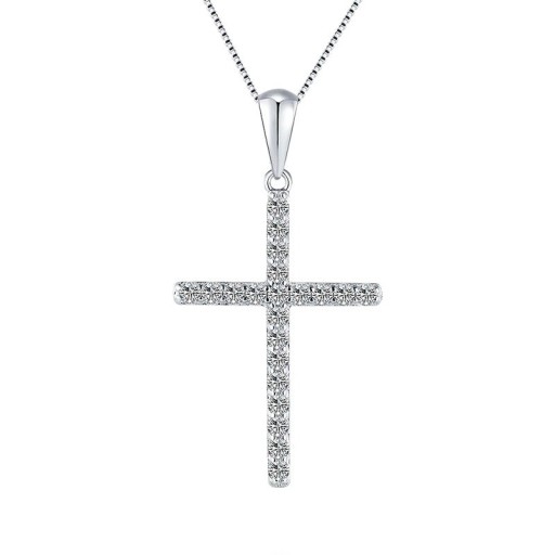 Dames ketting met kruis D529