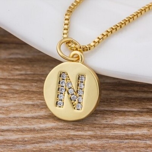 Dames ketting met letter C1017
