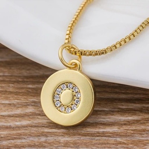 Dames ketting met letter C1017