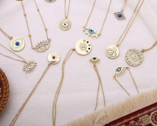 Dames ketting met oog G751