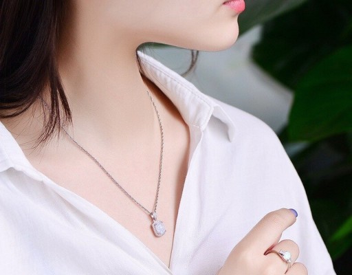 Dames ketting met opaal G576