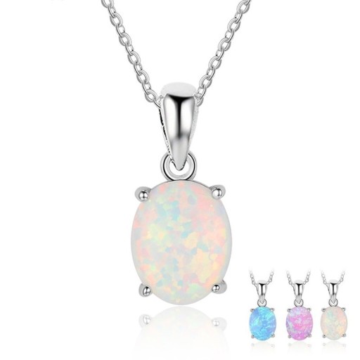 Dames ketting met opaal