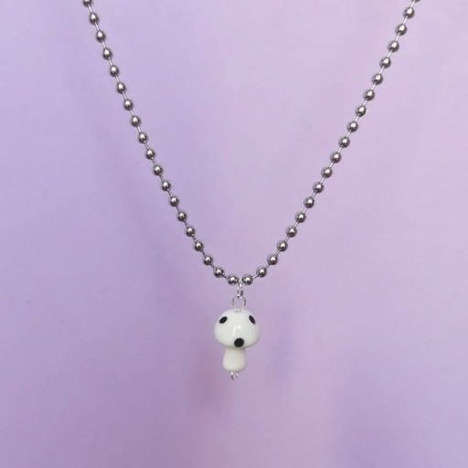 Dames ketting met paddenstoel D400