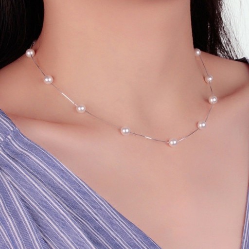 Dames ketting met parels M3
