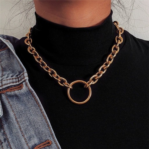 Dames ketting met ring D62