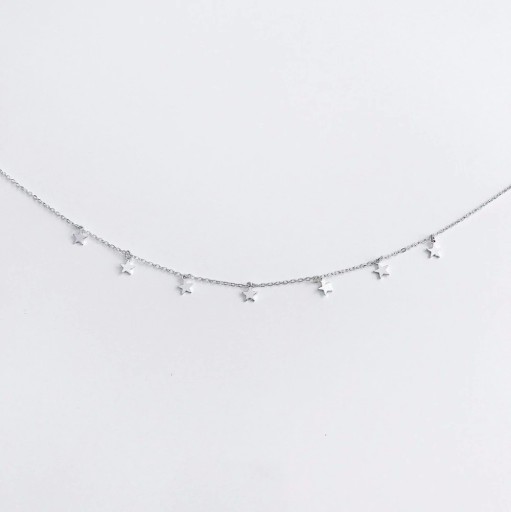 Dames ketting met sterren D133