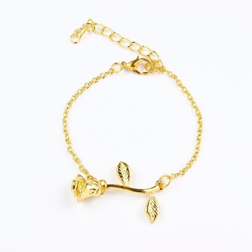Dames kettingarmband met roos