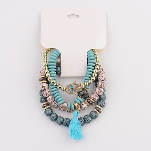 Dames kralenarmband 4 stuks H634