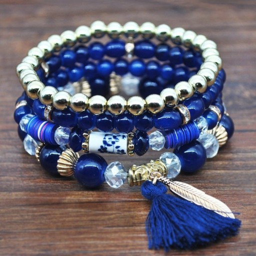 Dames kralenarmband 4 stuks J117