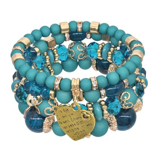 Dames kralenarmband 4 stuks J117