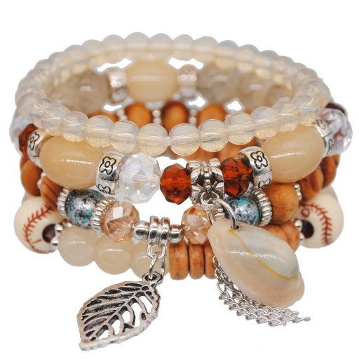 Dames kralenarmband 4 stuks J117