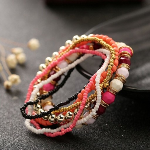 Dames kralenarmband 7 stuks