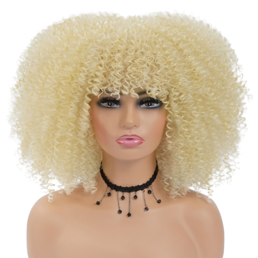 Dames krullende pruik N899
