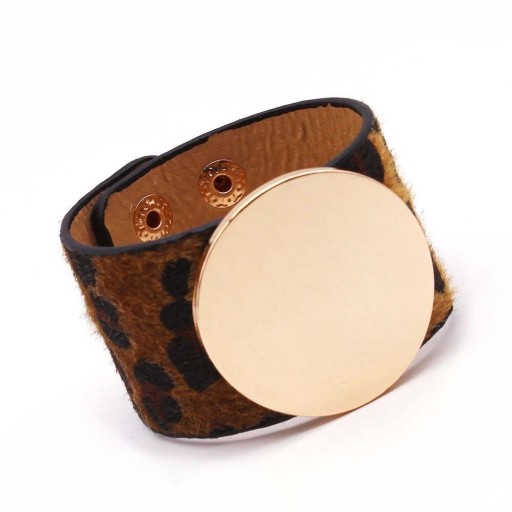 Dames leren armband H336