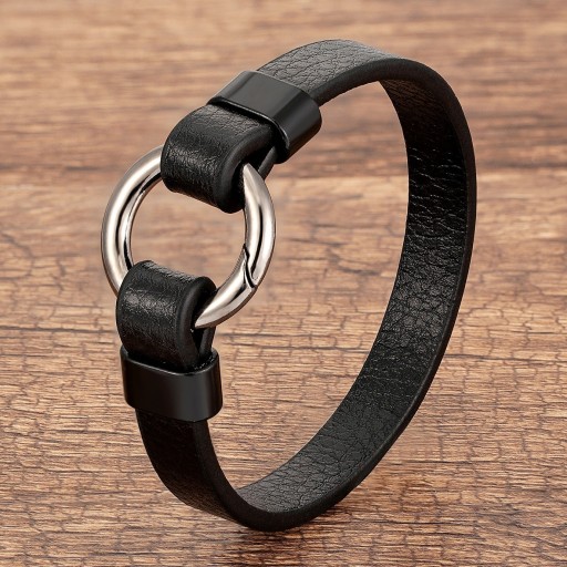 Dames leren armband H380